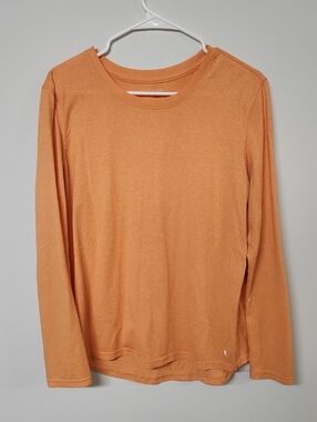 Danskin Now Heathered Orange Crewneck Top